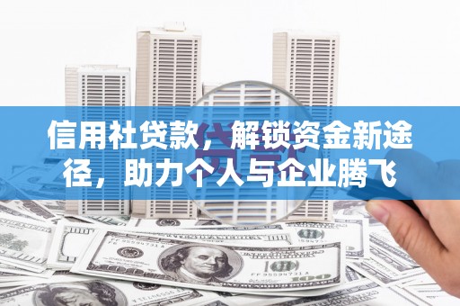 新罗信用社贷款，解锁资金新途径，助力个人与企业腾飞