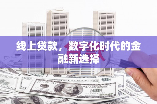 新罗线上贷款，数字化时代的金融新选择